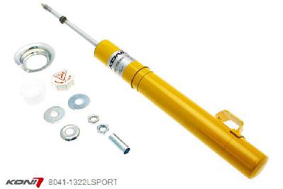 8041-1322LSPORT, Koni Sport schokdemper Vooras links, Honda Sedan, 2003-2008, 2.0, 2.2CTDi, 2.4, 3.0 V6, excl. Type 'R' 2.0-16V 220Hp, Demping instelbaar  d.m.v. stelknop, Standaard lengte , verlaging tot max. -40mm