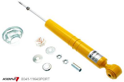 8041-1164SPORT, Koni Sport schokdemper Achteras, Honda Type R, 1998-2001, met deze dempers kan ca. 25-15 mm (voor/achter) verlaagd worden, Demping instelbaar  d.m.v. stelknop, Standaard lengte , verlaging tot max. -40mm