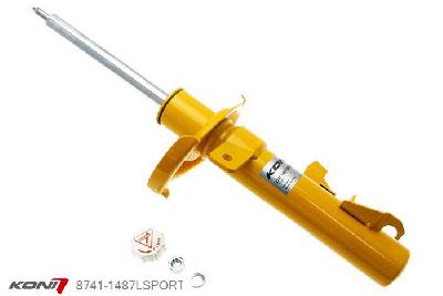8741-1487LSPORT, Koni Sport schokdemper Vooras links, Mazda Sedan en Hatchback, 01/2009-2013, incl. Mazda Sport ophanging, Demping instelbaar  d.m.v. stelknop, Standaard lengte , verlaging tot max. -40mm