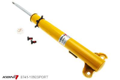 8741-1092SPORT, Koni Sport schokdemper Vooras, Mercedes 190, 190E, 190D excl. 2.3 en 2.5-16V, 1983-1993, Demping instelbaar  d.m.v. stelknop, Standaard lengte , verlaging tot max. -40mm