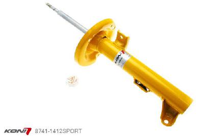 8741-1412SPORT, Koni Sport schokdemper Vooras, Mercedes Coupe, 03/2002-2009, CLK200, 200K, 240, 280, 320, 350, 500, 220CDI, 270CDI, 320CDI, Demping instelbaar  d.m.v. stelknop, Standaard lengte , verlaging tot max. -40mm