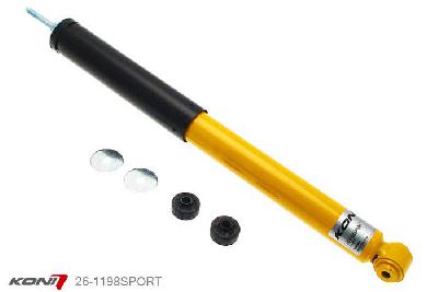 26-1198SPORT, Koni Sport schokdemper Achteras, Mercedes Sedan en Coupe, excl. Sportline, 1985-1995, excl. 4Matic, Demping instelbaar, alleen voor montage (in uitgebouwde toestand), Standaard lengte , verlaging tot max. -40mm