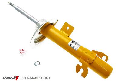8741-1440LSPORT, Koni Sport schokdemper Vooras links, Mini One, Cooper (S), 03/2002-2006, incl. Cabrio (R50, R52, R53), voor: met anti-roll bar bevestigd aan demper behuizing, Demping instelbaar  d.m.v. stelknop, Standaard lengte , verlaging tot max. -40mm