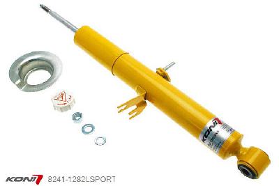 8241-1282LSPORT, Koni Sport schokdemper Vooras links, Nissan 370Z (Fairlady Z) 3.7 V6 Coupe en Roadster (Z34), 2009-2015, Demping instelbaar  d.m.v. stelknop, Standaard lengte , verlaging tot max. -40mm
