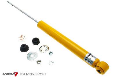 8041-1355SPORT, Koni Sport schokdemper Achteras, Nissan K12 - 1.0, 1.2, 1.4, 1.6, 1.5dCi excl. CC, 02/2003-2010, excl. Nissan March (Japan), Demping instelbaar  d.m.v. stelknop, Standaard lengte , verlaging tot max. -40mm