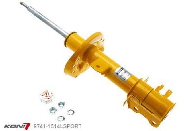 8741-1514LSPORT, Koni Sport schokdemper Vooras, Opel Corsa D excl. OPC, 2006-2014, 1.0, 1.2, 1.4, 1.6T, 1.3CDTi, 1.7CDTi, excl. Opel Sport ophanging, Demping instelbaar  d.m.v. stelknop, Standaard lengte , verlaging tot max. -40mm