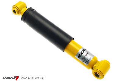 26-1481SPORT, Koni Sport schokdemper Achteras, Peugeot 106 GTi 1.6 16V, 05/1996-2006, Demping instelbaar, alleen voor montage (in uitgebouwde toestand), Standaard lengte , verlaging tot max. -40mm