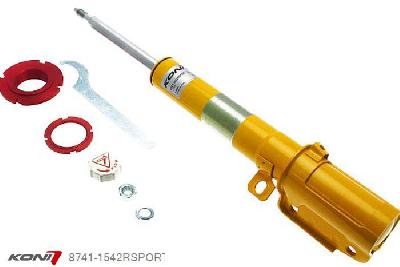 8741-1542RSPORT, Koni Sport schokdemper Vooras rechts, Porsche 911 (993) Carrera 2 (S) Coupe, Targa, Convertible, 10/1993-09/1997, excl. Bilstein OEM sportophanging, Demping instelbaar  d.m.v. stelknop, Standaard lengte , verlaging tot max. -40mm