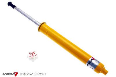 8610-1416SPORT, Koni Sport schokdemper Vooras, Toyota ZZE120 1.4, 1.6, 1.8, 2002-2007, made in U.K., Voor: alleen voor originele veerpoten, Demping instelbaar  d.m.v. stelknop, Standaard lengte , verlaging tot max. -40mm