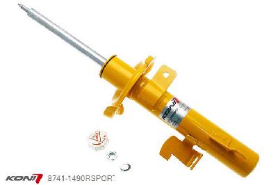 8741-1490RSPORT, Koni Sport schokdemper Vooras rechts, Volvo C30, 2007-2014, excl. niveauregeling, Demping instelbaar  d.m.v. stelknop, Standaard lengte , verlaging tot max. -40mm