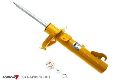 8741-1490LSPORT, Koni Sport schokdemper Vooras links, Volvo C70 II, 03/2006-2013, Demping instelbaar  d.m.v. stelknop, Standaard lengte , verlaging tot max. -40mm