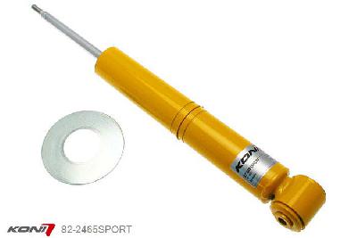 82-2465SPORT, Koni Sport schokdemper Achteras, VW 3B Sedan en Variant Syncro en 4-Motion, 06/1997-2000, excl. niveauregeling, Demping instelbaar, alleen voor montage (in uitgebouwde toestand), Standaard lengte , verlaging tot max. -40mm