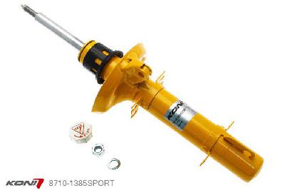 8710-1385SPORT, Koni Sport schokdemper Vooras, VW Bora Variant 4-Motion, 2000-2004, 1.9TDi, 2.3-V5, Demping instelbaar  d.m.v. stelknop, Standaard lengte , verlaging tot max. -40mm