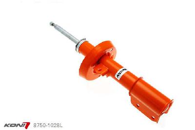 8750-1028L, Koni STR.T schokdemper Vooras links, Opel Astra G Cabrio 03/2000-2004, 1.6-16V,1.8-16V,2.0T,2.2-16V,2.2DTi, , Standaard lengte , verlaging tot max. -40mm