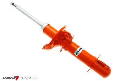 8750-1063, Koni STR.T schokdemper Vooras, VW 4-Motion 2.8-V6 1999-2003, Voor: met anti-roll bar bevestigd aan veerschotel, , Standaard lengte , verlaging tot max. -40mm