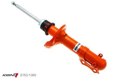 8750-1009, Koni STR.T schokdemper Vooras, VW Vento Syncro 09/1994-10/1997, alleen voor modellen met 5-gaats wielen (Plus-ophanging), Demping instelbaar, alleen voor montage (in uitgebouwde toestand), Standaard lengte , verlaging tot max. -40mm