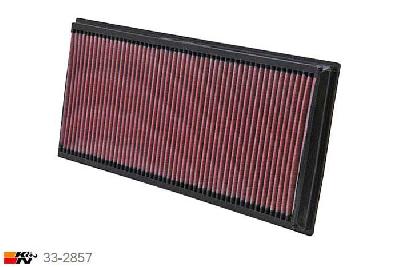 33-2857 K&N Luchtfilter Lengte 387 mm, Breedte 186 mm, Audi TT Quattro 3.2 USA modellen, 2005-2006