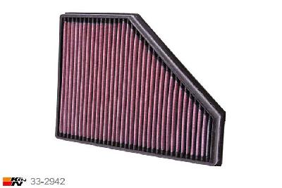 33-2942 K&N Luchtfilter, BMW 118D 2.0, 143PK, 3/2007-2011