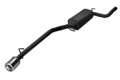 Ulter Sport, Einddemper, Staal, Enkel Rond 100mm, Ford, FOCUS II, 1.4 16V 59kW, 1.6 16V 74/85kW, 1.8 16V 92kW, 2.0 16V 107kW, 1.8 TDCi 85 kW, 2005-, COMBI, Past op originele middendemper/katalysator