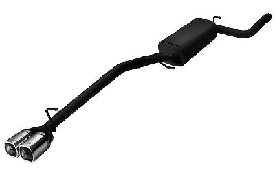 Ulter Sport, Einddemper, Staal, Dubbel Rechthoek 80x65mm, Ford, FOCUS II, 1.4 16V 59kW, 1.6 16V 74/85kW, 1.8 16V 92kW, 2.0 16V 107kW, 1.8 TDCi 85 kW, 2005-, COMBI, Past op originele middendemper/katalysator