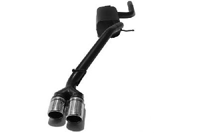 Ulter Sport, Einddemper, Staal, Dubbel Rond 70mm, Ford, FOCUS II, 1.4 16V 59kW, 1.6 16V 74/85kW, 1.8 16V 92kW, 2.0 16V 107kW, 1.8 TDCi 85 kW, 2005-, HATCHBACK, Past op originele middendemper/katalysator