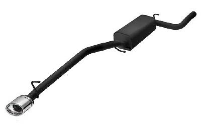 Ulter Sport, Einddemper, Staal, Enkel Ovaal 120x80mm, Ford, FOCUS II, 1.4 16V 59kW, 1.6 16V 74/85kW, 1.8 16V 92kW, 2.0 16V 107kW, 1.8 TDCi 85 kW, 2005-, SEDAN, Past op originele middendemper/katalysator