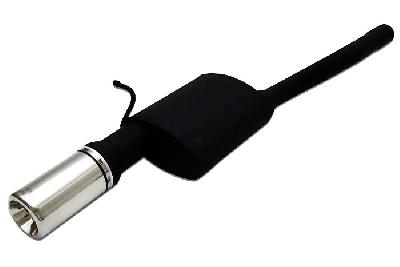 Ulter Sport, Einddemper, Staal, Enkel Rond 80mm, Ford, FOCUS I, 1.4i 55kW, 1.6i 74kW, 1.8i 85kW, 2.0i 96kW, 98-2005  COMBI, Past op originele middendemper/katalysator