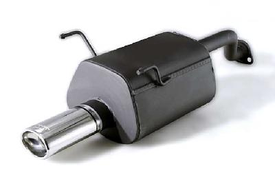 Ulter Sport, Einddemper, Staal, Enkel Ovaal 95x65mm, Honda, CIVIC V, 1.5i 16V 66kW, 1.6i 16V 92kW, 92-96   SEDAN, COUPE EJ1 EJ2, Past op originele middendemper/katalysator