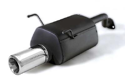 Ulter Sport, Einddemper, Staal, Enkel Rond 100mm, Honda, CIVIC V, 1.5i 16V 66kW, 1.6i 16V 92kW, 92-96   SEDAN, COUPE EJ1 EJ2, Past op originele middendemper/katalysator