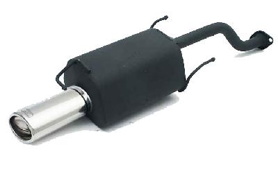 Ulter Sport, Einddemper, Staal, Enkel Ovaal 95x65mm, Honda, CIVIC VI, 1.4 16V 55/66kW, 1.5 VTEC-E 16V 66/85kW, 1.6 16V 83/93kW, 95-01   HATCHBACK   5-Doors, Past op originele middendemper/katalysator