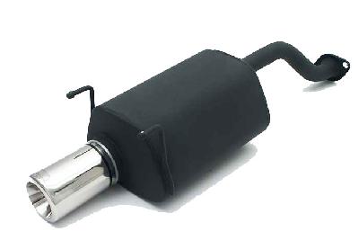 Ulter Sport, Einddemper, Staal, Enkel Rond 80mm, Honda, CIVIC VI, 1.4 66kW, 1.5 84kW, 1.6 77/92kW, 96-01, SEDAN, COUPE EJ6, Past op originele middendemper/katalysator