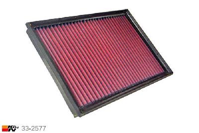 33-2577 K&N Luchtfilter Lengte 352 mm, Breedte 244 mm, BMW 524D 2.4 TD Turbo Diesel, 115PK, 1984-2/88
