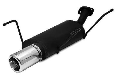 Ulter Sport, Einddemper, Staal, Enkel Rond 100mm, Nissan, ALMERA, 1.4 55/64kW, 1.6 66/73kW, 07/95-02/00   HATCHBACK, Past op originele middendemper/katalysator