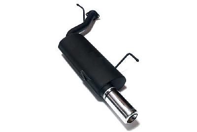 Ulter Sport, Einddemper, Staal, Enkel Rond 80mm, Opel, VECTRA-B, 1.6 16V 74kW, 1.8 16V 85kW, 2.0 16V 100kW, 09/95-09/99, COMBI, Past op originele middendemper/katalysator
