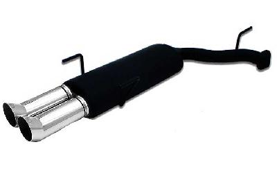Ulter Sport, Einddemper, Staal, Dubbel Rond 80mm DTM, Opel, VECTRA-B, 1.6 16V 74kW, 1.8 16V 85kW, 2.0 16V 100kW, 09/95-09/99, Hatchback.   Sedan, Past op originele middendemper/katalysator