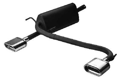 Ulter Sport, Einddemper L+R, Staal, Enkel plat ovaal 145x75mm, Opel, ASTRA-H, 1.3CDTi 66kW, 1.7CDTi 59/74kW, 1.9CDTi 88/110kW, 2003-  COMBI, Past op originele middendemper/katalysator