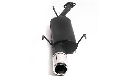 Ulter Sport, Einddemper, Staal, Enkel Rond 100mm, Opel, ASTRA-G, 1.4 16V 66kW, 1.6 16V 74kW, 1.8 8V 55/62kW, 1.8 16V 85/92kW, 2.0 16V 100kW, 98- 03   COMBI, Past op originele middendemper/katalysator