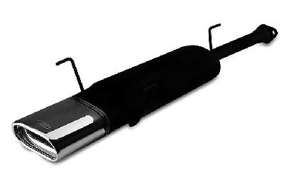 Ulter Sport, Einddemper, Staal, Enkel plat ovaal 145x75mm, Opel, ASTRA-G, 1.4 16V 66kW, 1.6 16V 74kW, 1.8 8V 55/62kW, 1.8 16V 85/92kW, 2.0 16V 100kW, 98- 03   COMBI, Past op originele middendemper/katalysator
