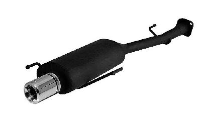 Ulter Sport, Einddemper, Staal, Enkel Rond 80mm, Opel, ASTRA-G, 1.4 16V 66kW, 1.6 16V 74kW, 1.8 8V 55/62kW, 1.8 16V 85/92kW, 2.0 16V 100kW, 98- 03   Hatchback, Past op originele middendemper/katalysator