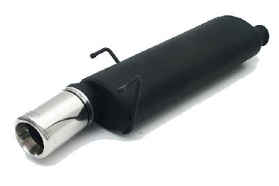 Ulter Sport, Einddemper, Staal, Enkel Rond 100mm, Peugeot, 306, 1.1i 44kW, 1.4i 55kW, 1.6i 66kW, 1.8i 74kW, 94-   HATCHBACK, Past op originele middendemper/katalysator