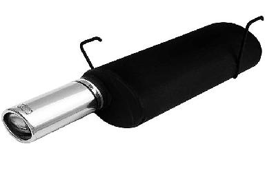 Ulter Sport, Einddemper, Staal, Enkel Ovaal 95x65mm, Peugeot, 206, 1.1., 1.4, 1.6, 03-, HATCHBACK, Past op originele middendemper/katalysator