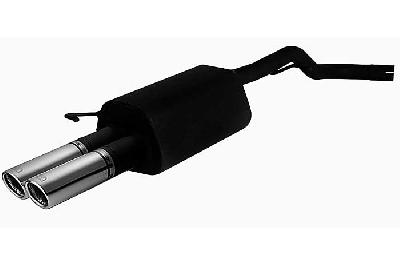 Ulter Sport, Einddemper, Staal, Dubbel Rond 70mm, Seat, LEON, 1.4 16V 55kW, 1.6 16V 74kW, 1.8 20V 92kW, 1.8T 132kW, 1.9 Tdi 66/81/110kW, 99- 05, Past op originele middendemper/katalysator