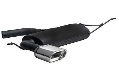 Ulter Sport, Einddemper, Staal, Enkel plat ovaal 145x75mm, Seat, LEON FR, 2.0 TFSI 147kW, 05-, Past op originele middendemper/katalysator