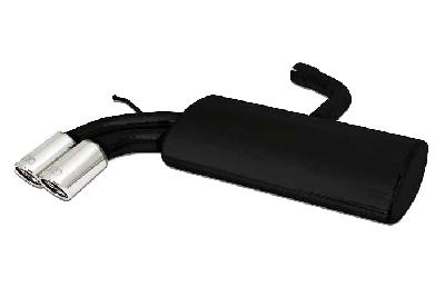 Ulter Sport, Einddemper, Staal, Dubbel Rond 70mm, Seat, LEON FR, 2.0 TFSI 147kW, 05-, Past op originele middendemper/katalysator