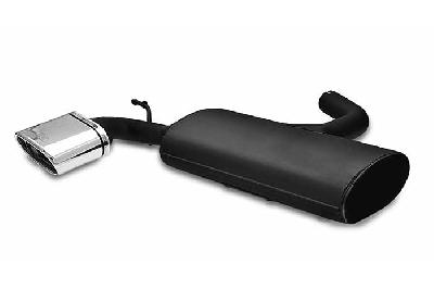 Ulter Sport, Einddemper, Staal, Enkel plat ovaal 145x75mm, Seat, LEON. LEON FR, 1.4 64kW, 1.6 75kW, 2.0 FSI 110kW, 1.9 TDI  77kW, 2.0 TDI 100/103/125kW, 2005-, Past op originele middendemper/katalysator
