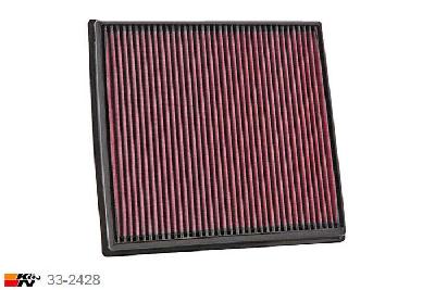 33-2428 K&N Luchtfilter Lengte 273 mm, Breedte 260 mm, BMW 640i 3.0 incl. xDrive en Gran Coupe, 2011-2015