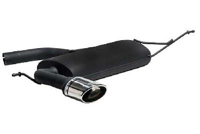Ulter Sport, Einddemper, Staal, Enkel Ovaal 120x80mm, Seat, ALTEA, 1.4 64kW, 1.6 75kW, 2.0 FSI 110kW, 1.9 TDI  77kW, 2.0 TDI 100/103kW, 2004-, Past op originele middendemper/katalysator
