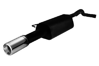 Ulter Sport, Einddemper, Staal, Enkel Rond 100mm, Skoda, OCTAVIA, 1.8T 110kW, 1.9 Tdi 66/74/81/96kW, 1.9 Sdi 50kW, 10/96-05, HATCHBACK. COMBI, Past op originele middendemper/katalysator