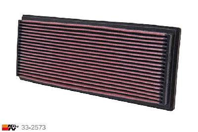 33-2573 K&N Luchtfilter Lengte 378 mm, Breedte 148 mm, BMW 730i 3.0 E32 6 Cyl., 188/197/218PK, 1982-1994