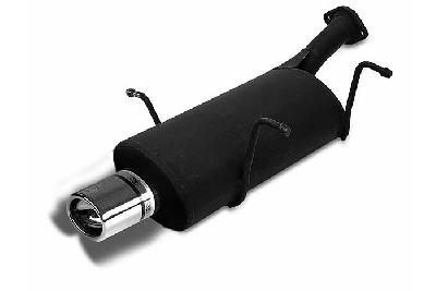 Ulter Sport, Einddemper, Staal, Enkel Ovaal 95x65mm, Suzuki, SWIFT, 1.0 37/39/41kW, 1.3 47//50/52/54kW, 89-05  SEDAN, Past op originele middendemper/katalysator